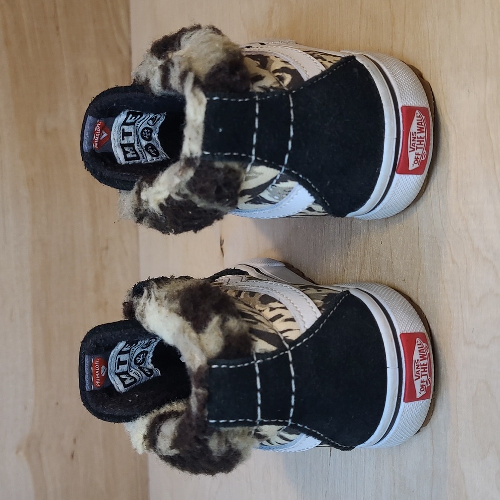Vans Toddler Sk8-Mid Reissue V MTE-1 Fur Lined Black Shoes Size 10C - Picture 8 of 12